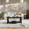 Flash Furniture Jasper Farmhouse Style Solid Wood Coffee Table w/X-Frame Design and Lower Shelf in Dark Gray LFS-2007-DKGRY-GG - alternate 1